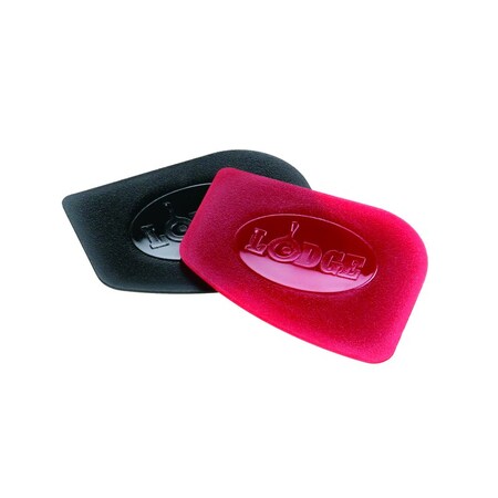 Lodge PAN SCRAPER RED/BLK 2PK SCRAPERPK